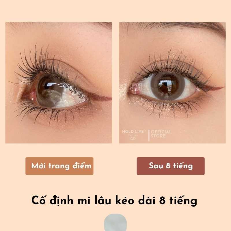 [Có sẵn] Chuốt mi 2 đầu Hold Live Mascara Magic Double Head dài mi cong mi tự nhiên chống lem HL493