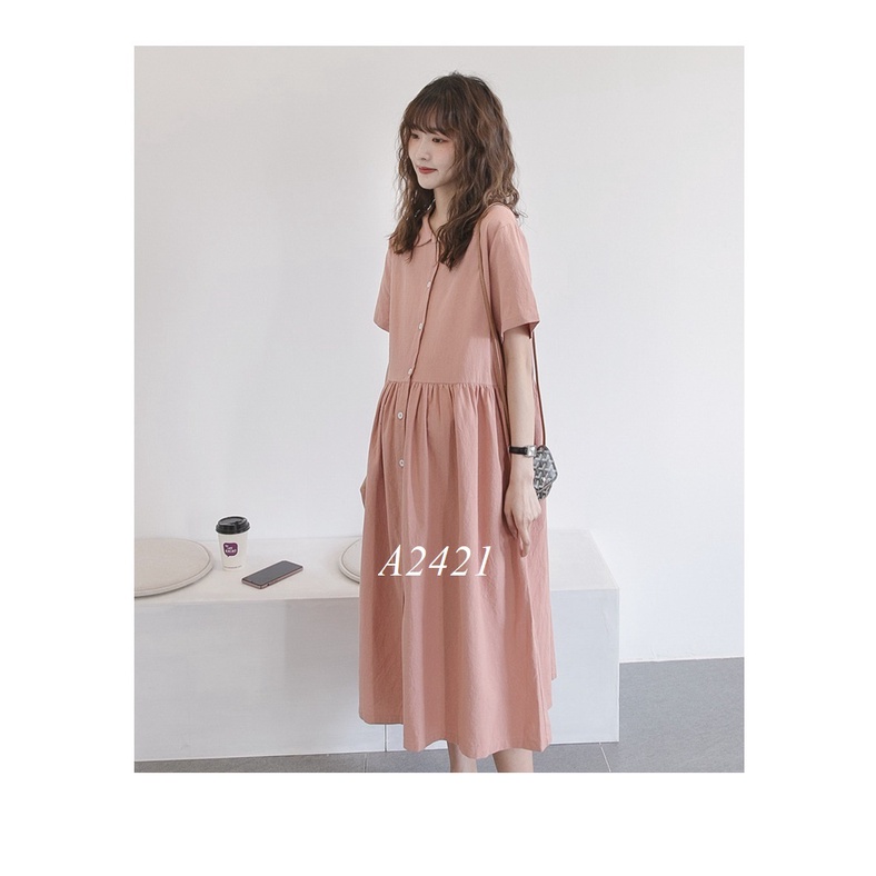 Váy Bầu Đầm Bầu Xinh A2421 váy sm hồng dài