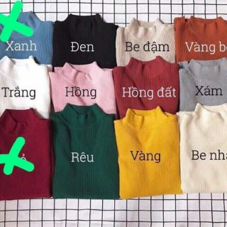 Áo len cổ 3p Quảng Châu