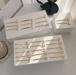 Kẹp tóc hình chữ cái tiếng Anh đơn giản thời trang dành cho bạn nữ