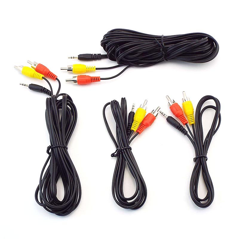 Dây Cáp Âm Thanh 2.5mm Male Sang Dual RCA Male Cho PC AV VNK2