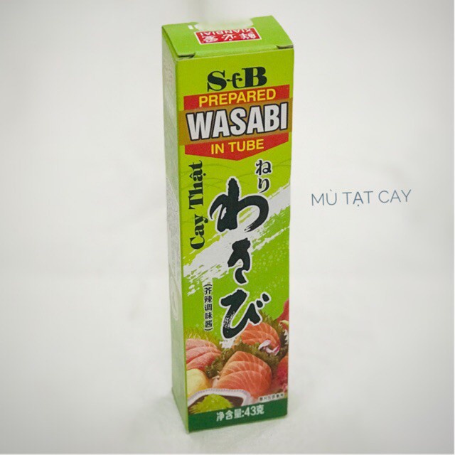 Wasabi/ Mù Tạt Xanh Wasabi S&B 43g