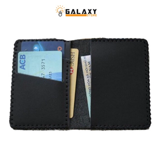 Ví Nữ Nam Nhỏ Da Bò Handmade Galaxy Store GVM03 Để Vừa Thẻ CMND