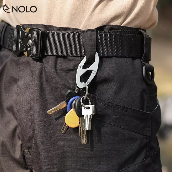 Combo Móc Chìa Khóa Dã Ngoại Càng Số 8 Và 2 Ống Đựng Thuốc Con Nhộng Chống Nước Chất Liệu Hợp Kim Nhôm