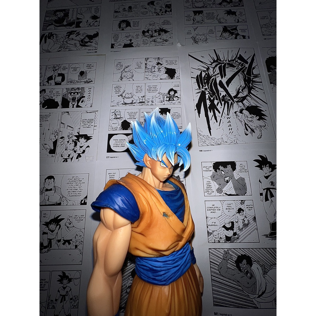 Mô hình son goku super saiyan blue grandista custom chính hãng bandai(ảnh shop chụp)