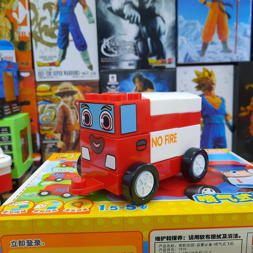 Đồ chơi lắp ghép Chichi Land Đội xe biến hình mô hình XE CỨU HỎA