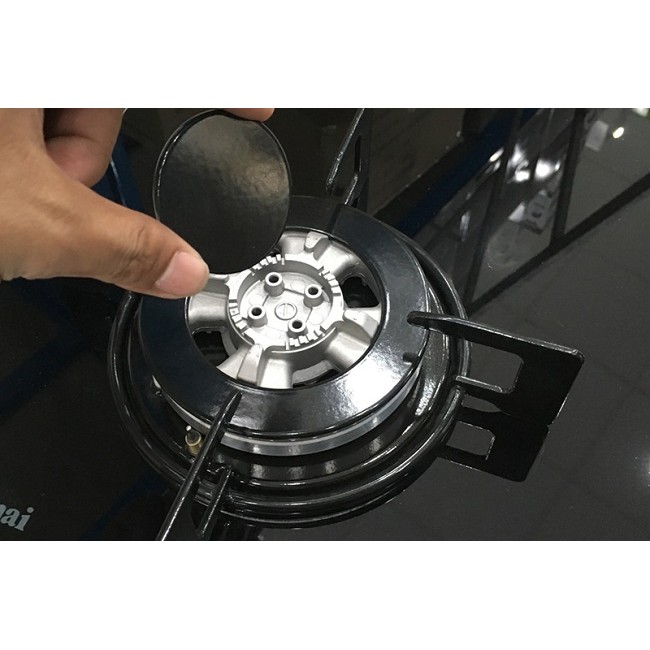 Bếp gas âm 3 lò Rinnai RVB-312BG (Đen)