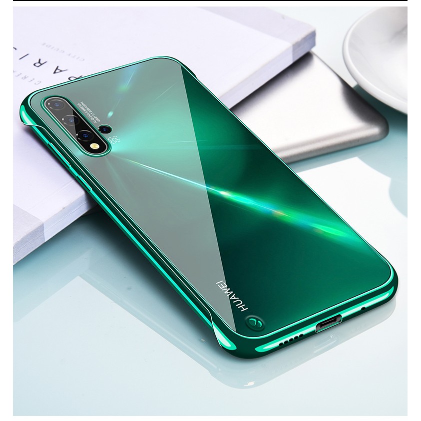 Ốp điện thoại PC cứng trong suốt không viền cho Huawei P30 Pro P20 Pro Mate 20 Honor 20 Pro Nova 5 5i Pro