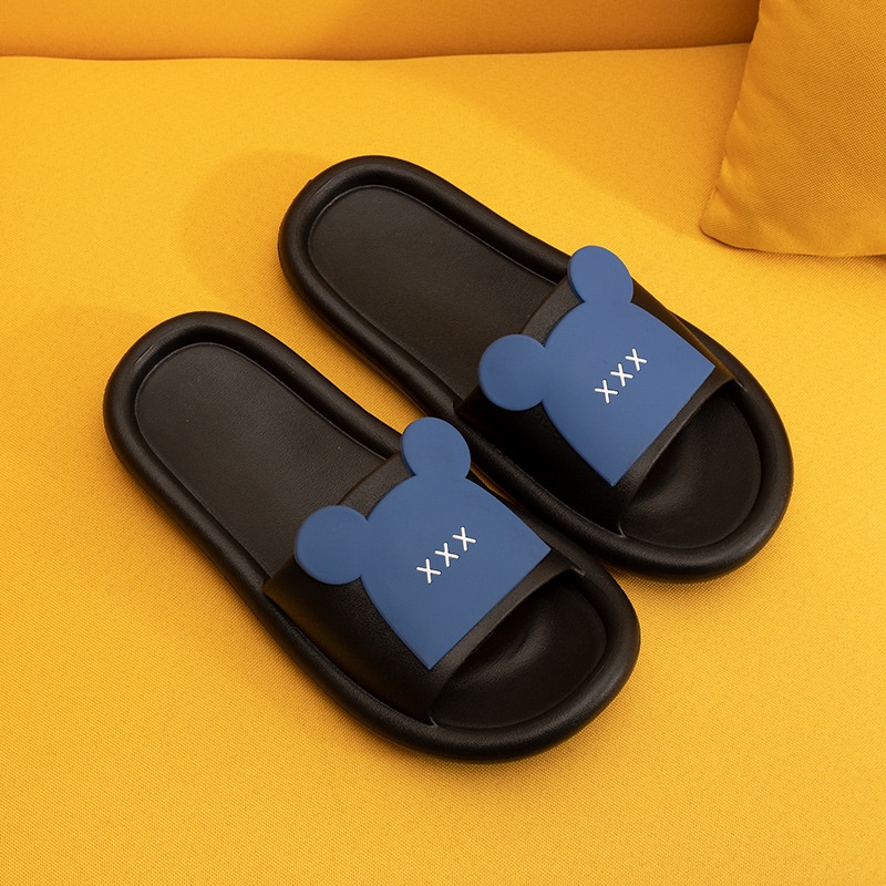 Dép Quai Ngang Chống Trượt Họa Tiết Hoạt Hình Dễ Thương Thời Trang Mùa Hè Cho Cặp Đôi