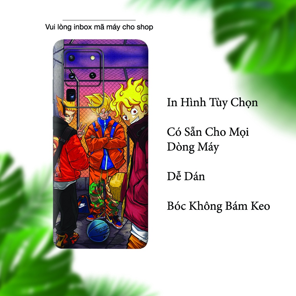 Miếng Dán Skin Điện Thoại In Hình Anime Cho Iphone 7/ 8/ X/ 11/ 11 Pro Max/ 12/ 12 pro max/ 13/ 13 pro max