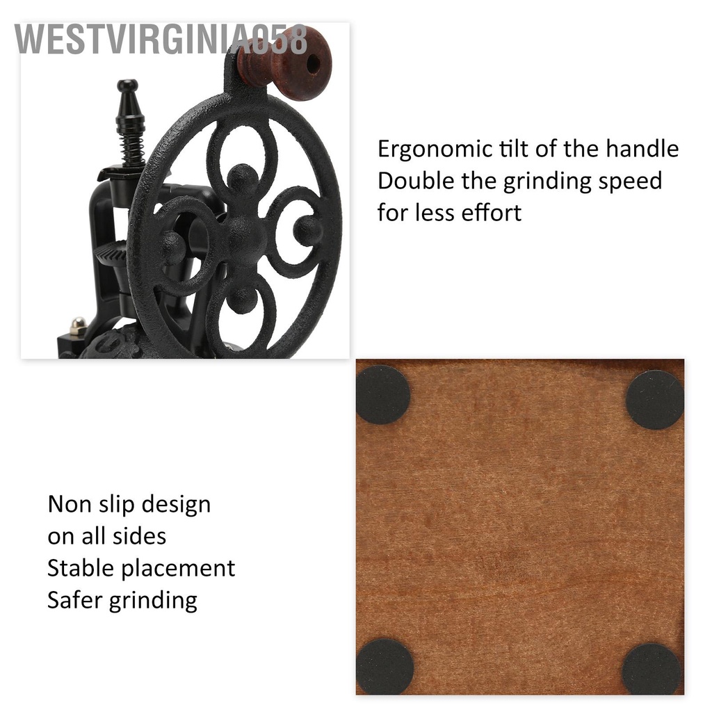 Có thể bán buôn Máy Xay Cà Phê Bằng Tay Chuyên Nghiệp Cầm Cổ Điển Cho Nhà Hàng Phương Tây Các Quán Westvirginia058 Hàng giao ngay