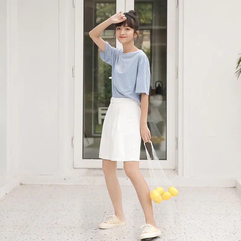 [Mã 153FASHIONSALE1 giảm 10K đơn 50K] Quần Short Cạp Cao Quần Short Ống Rộng Dáng Lửng Ulzzang Siêu Xinh
