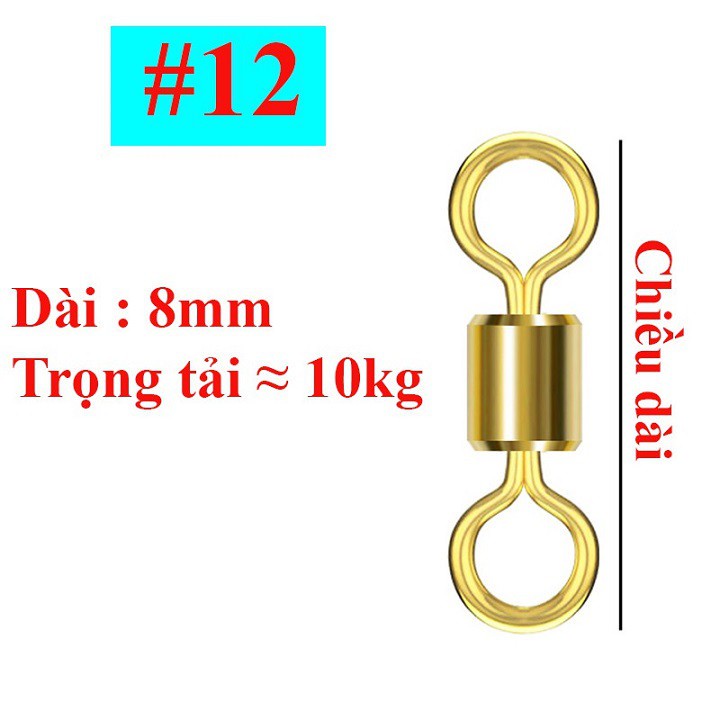 3 Vỉ Khóa Link Hình Số 8 Ma ní Buộc Trục Câu Đài Câu Đơn Chống Xoắn Cao Cấp PK38 đồ câu FISHING_HD