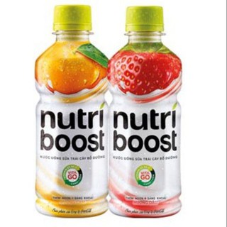 Lốc 6 chai sữa trái cây NUTRI BOOST cam, dâu 297ml date mới