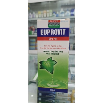 Siro EUPROVIT Giúp Giảm Ho Tăng Sức Đề Khang Chiết Xuất Từ Cao Lá Thường Xuân Khô - Hộp 125ml