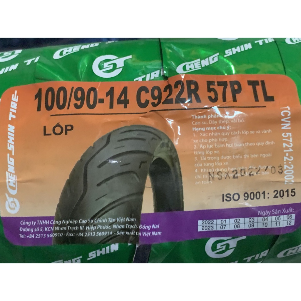 Vỏ Chengshin 70-80-90-100/90/14, 80/90/16 Bánh Trước/Sau Airblade, Click, Vario, Vision, Pcx cũ, SH Mode - Không Ruột