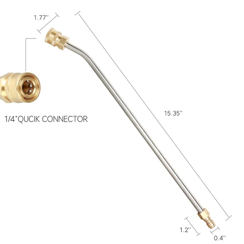 Ống Nối Dài Vòi Nước Áp Suất Cao Bằng Thép Không Gỉ 1 / 4 inches