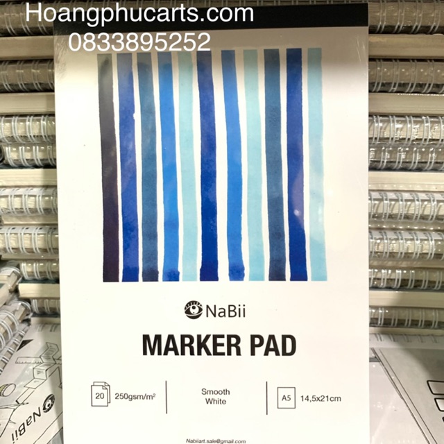 SỔ VẼ NABII MARKER PAD 250GSM 20 TỜ