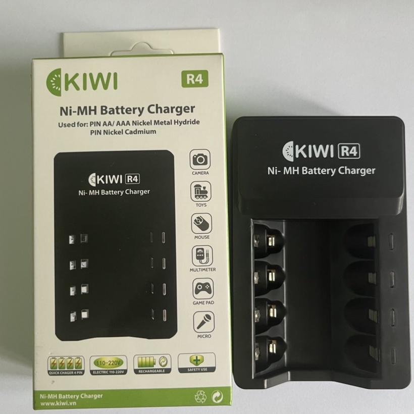 Bộ sạc pin Kiwi R4  - Hàng Chính Hãng