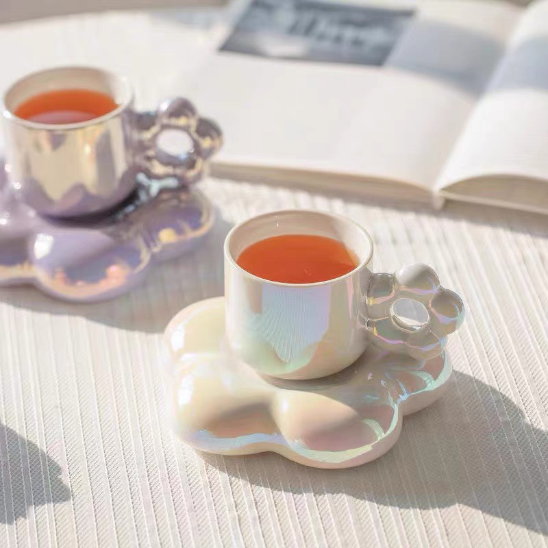 Bộ cốc sứ đế hoa cao cấp uống nước, trà, cafe phụ kiện chụp ảnh