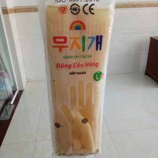 Găng Tay Cao Su Đông Cầu Vồng Size L