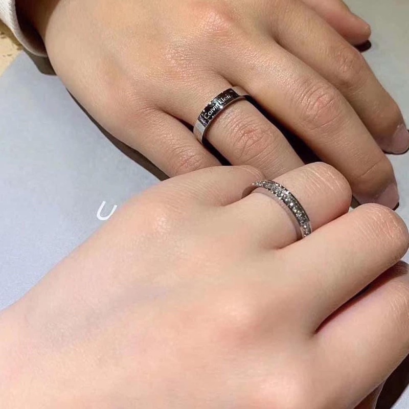 Nhẫn đôi, nhẫn cặp nam nữ Calvin Klein sang trọng