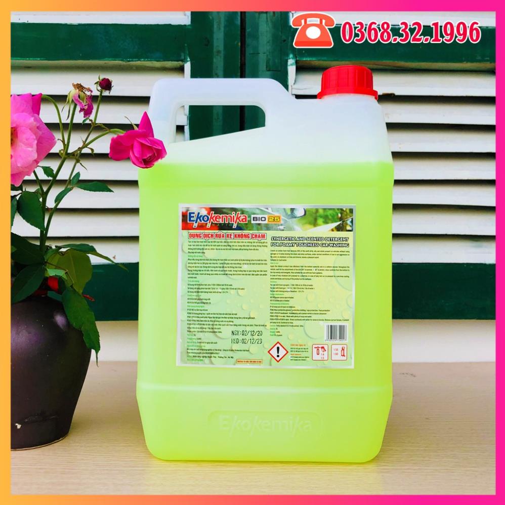 Nước rửa xe không chạm Bio 25 - 5L(chính hãng) TẶNG KHĂN LAU ĐA NĂNG