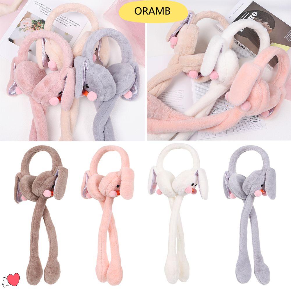 Bịt giữ ấm tai hình tai thỏ giữ ấm mùa đông khi đi ra ngoài dễ thương mềm mại thích hợp cho bé gái / phụ nữ