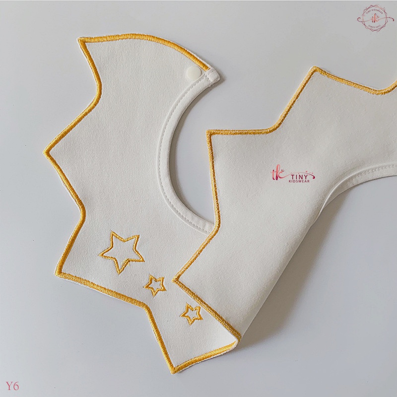 Set 3 Yếm Cổ Tròn Cho Bé Gái, Yếm Giả Cổ Áo Xinh Xắn Cho Bé 0-2 Tuổi [Y3,6]