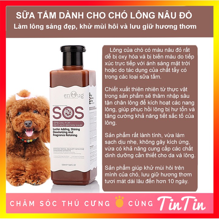 [Chính Hãng] Sữa Tắm SOS Cho Chó Mèo 530 ml