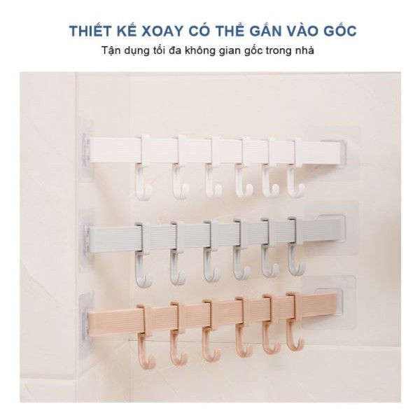 Thanh Treo Đồ Dán Tường Dán Tường Nhà Tắm,Nhà bếp, Tủ Quần Áo HOMEBODY Không Cần Khoan Đục