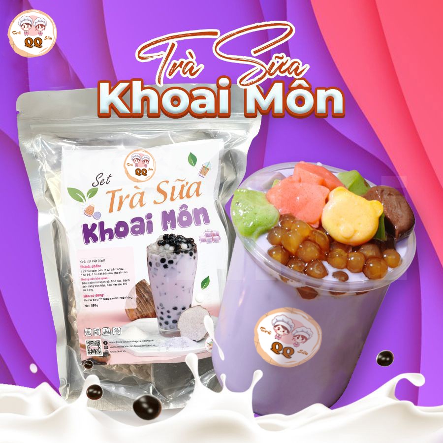SET TRÀ TRÀ SỮA KHOAI MÔN 4-5 LÍT