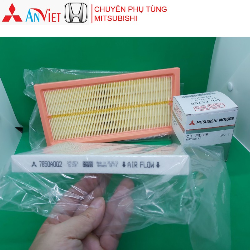 Combo Lọc gió động cơ, Lọc nhớt và lọc gió điều hòa xe Mitsubishi Xpander