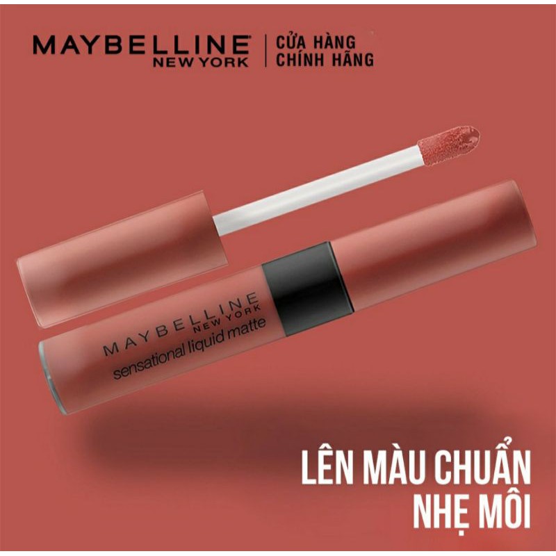 Son kem lì nhẹ môi Maybelline Sensational Liquid Matte Lipstick 7ml