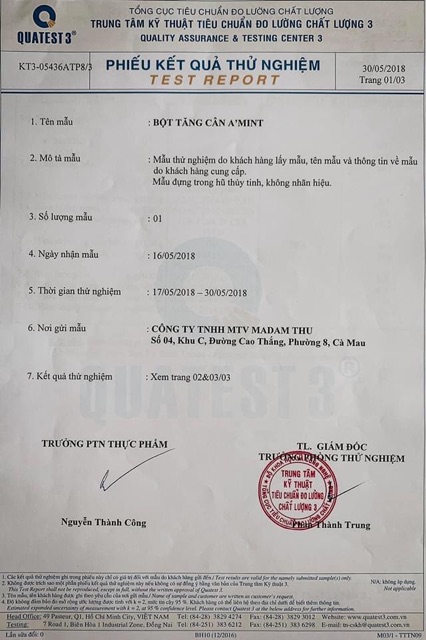 NGŨ CỐC TĂNG CÂN AMINT - A'mint Vietnam