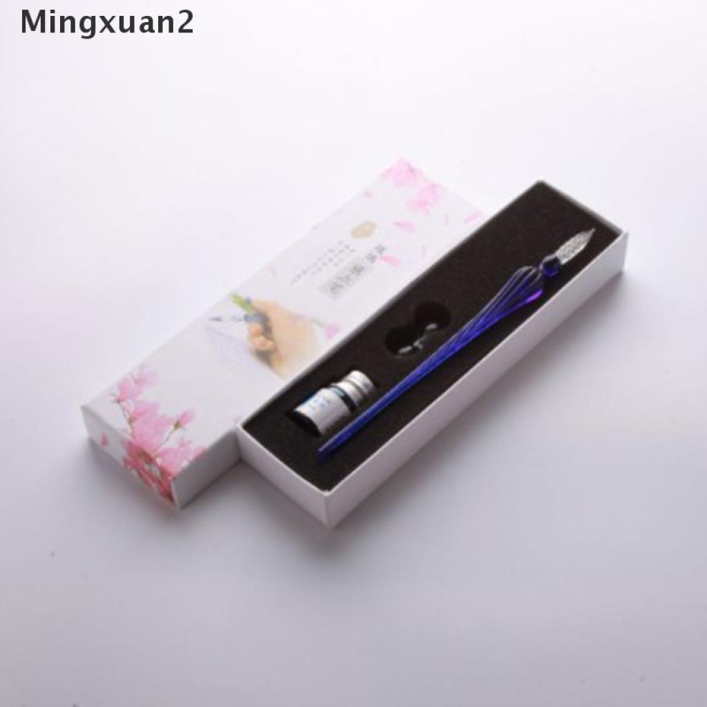 Bút thủy tinh nhúng mực phong cách vintage dùng cho văn phòng