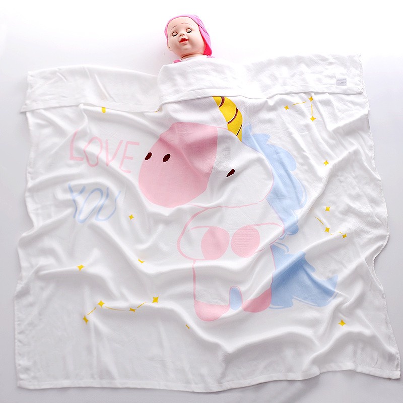 Chăn lụa cotton thu đông ấm áp mềm mại cho bé 110cmx120cm - JOONA BABY Việt Nam