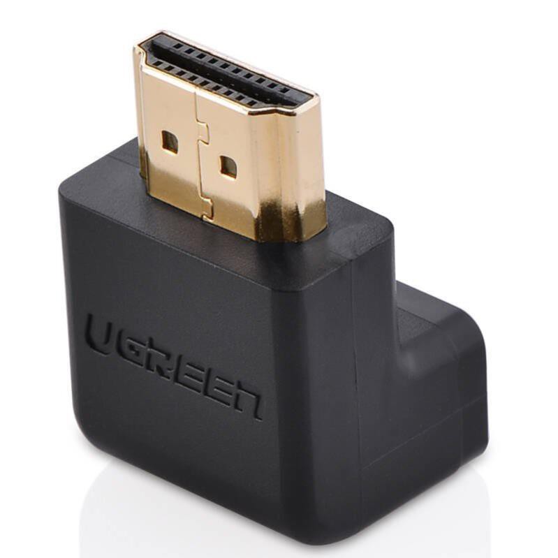 Đầu nối HDMI vuông góc 90 độ - UGREEN 20110 - (màu đen) ✔HÀNG CHÍNH HÃNG ✔