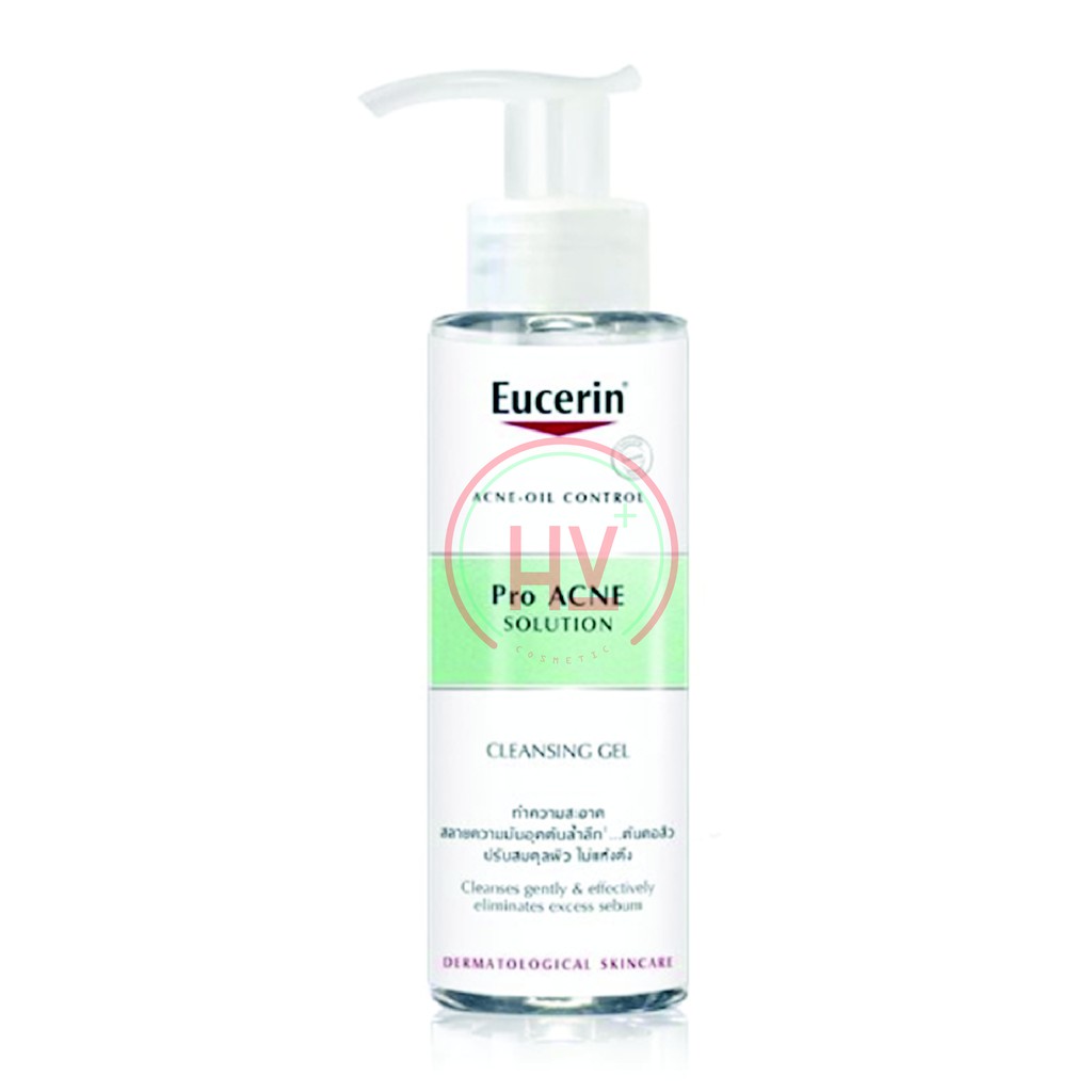 EUCERIN Gel Rửa Mặt Dành Cho Da Nhờn Mụn Eucerin ProAcne Cleasing 200ml