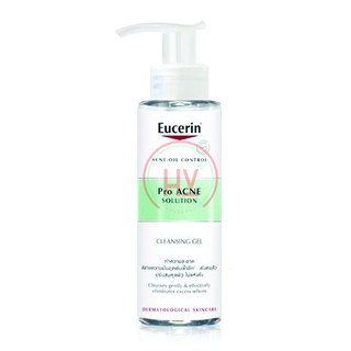 Eucerin gel rửa mặt dành cho da nhờn mụn eucerin proacne cleasing 200ml
