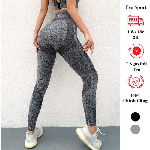 Quần legging tập gym nữ cạp cao Naqi chính hãng, Quần tập nữ dài dệt kim LEGGING03