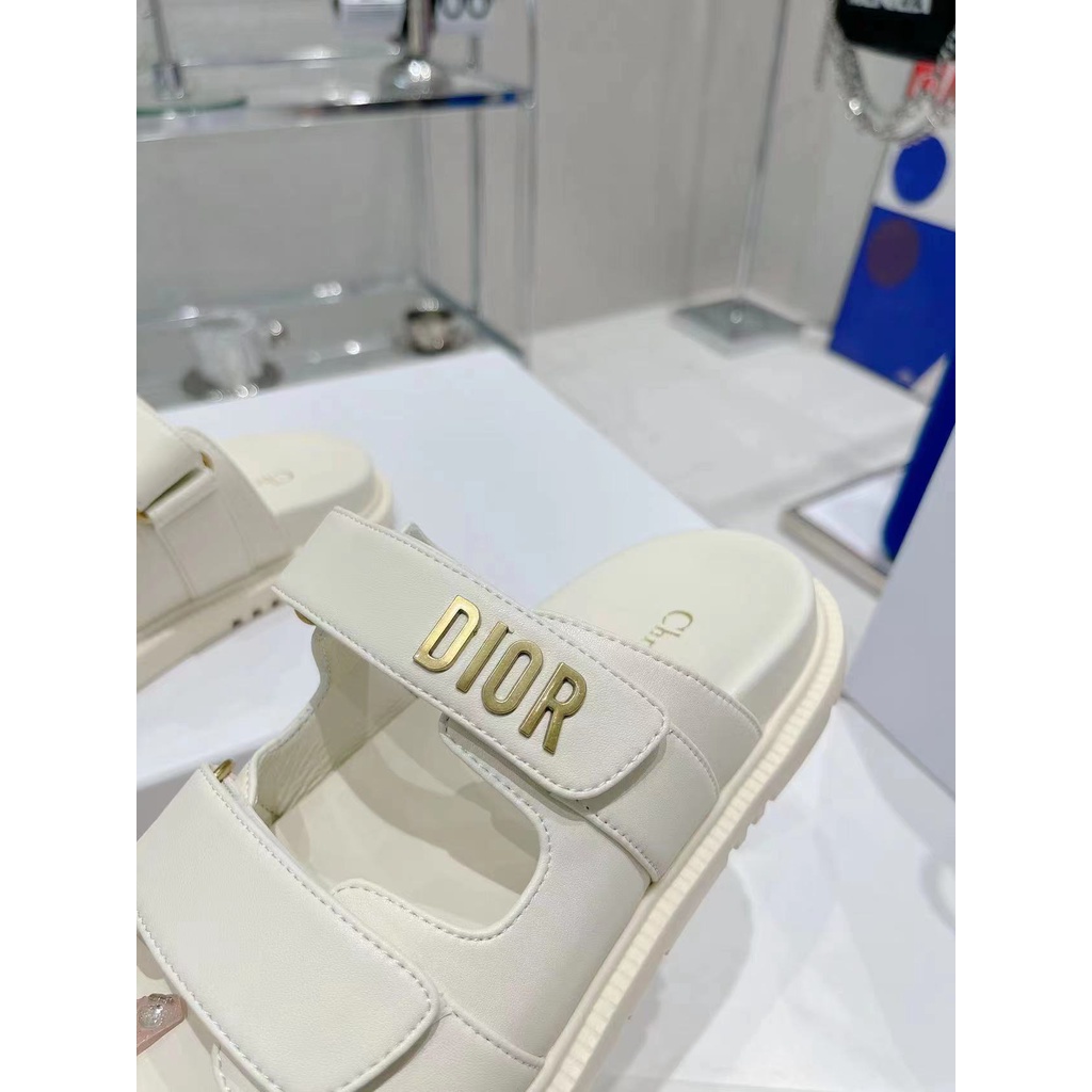 Hộp DIORACT Phụ Nữ Trượt Da Cừu Đen Không Hộp