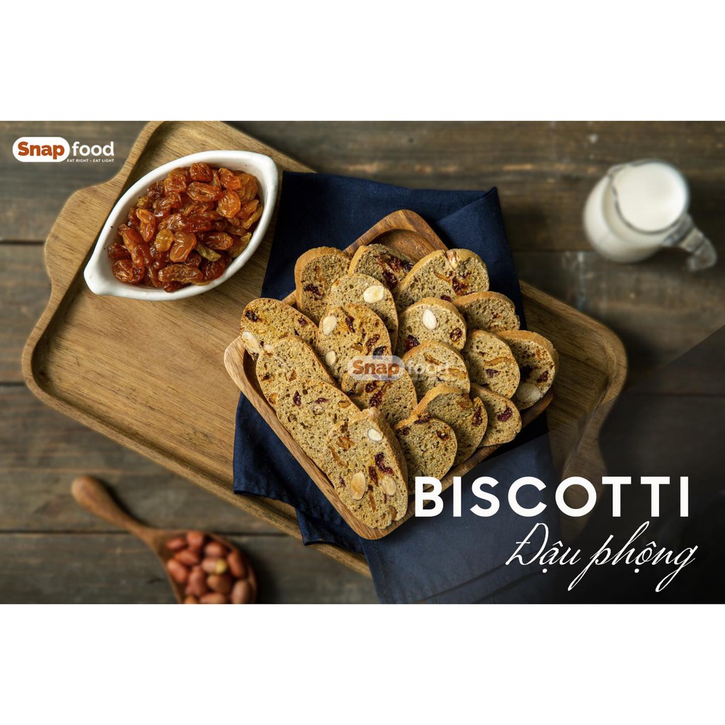 [SNAPSN002 Giảm giá 15%] Biscotti vị đậu phộng (300gr) - GIẢM CÂN/KHÔNG ĐƯỜNG TINH LUYỆN...