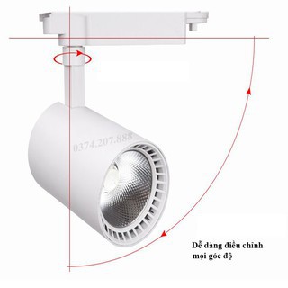 Đèn rọi ray, Đèn rọi tranh COB 20W vỏ nhám - NAVA LED