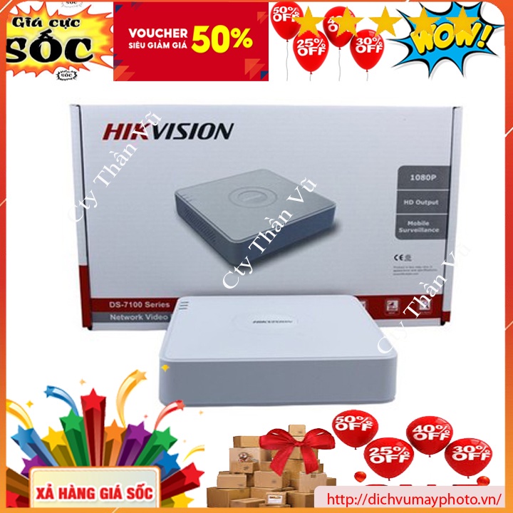 Đầu ghi hình Hik 1.0 (DS-7108HGHI-F1N) 8 kênh vỏ nhựa
