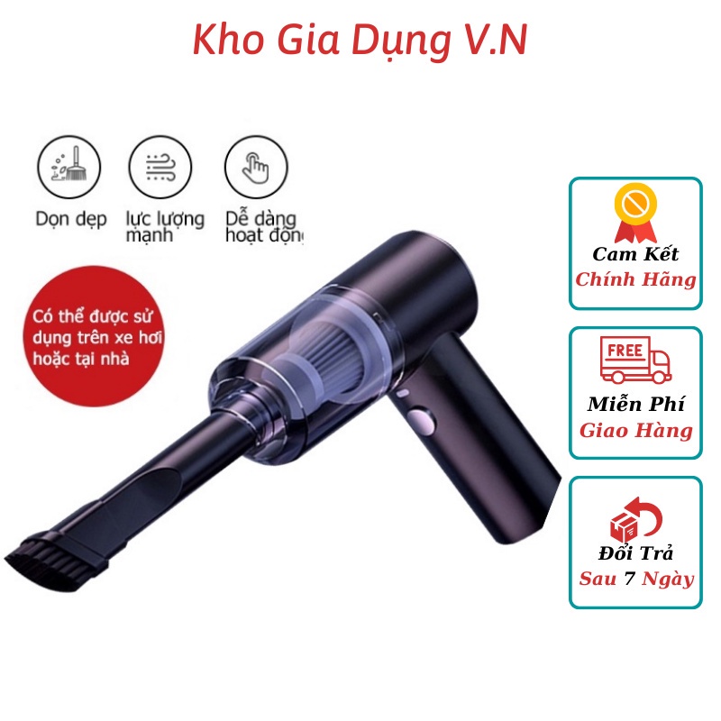 Máy Hút Bụi Mini Cầm Tay Không Dây Sử Dụng Pin (Cho Laptop Ô Tô Gia Đình nhà riêng văn phòng) | BigBuy360 - bigbuy360.vn