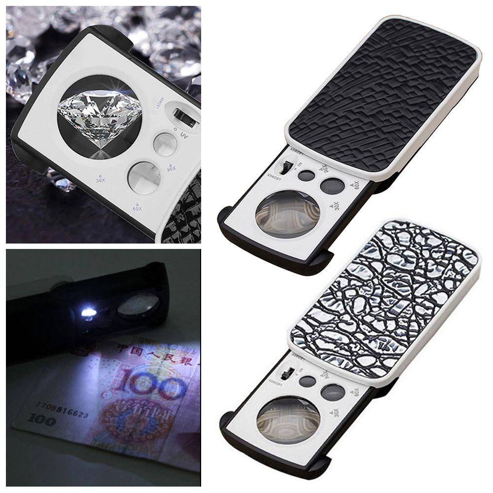 KUNHEV Kính Lúp Phóng Đại Trang Sức 30X 60X 90X Chất Lượng Cao