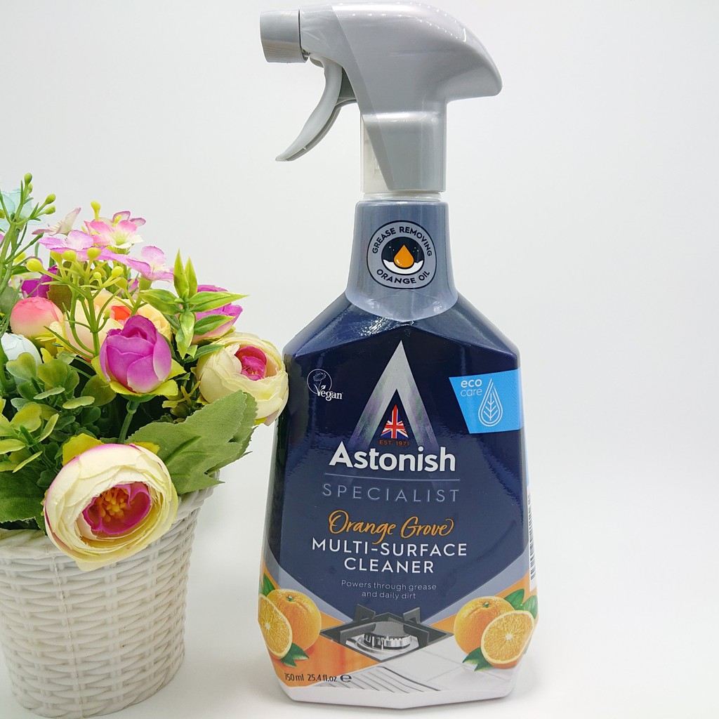 Bình xịt vệ sinh bếp FREESHIP hương cam tươi Astonish C6760 750ml Vệ Sinh Bếp Từ, Vệ Sinh Bếp Ga, Vệ Sinh Bếp Điện