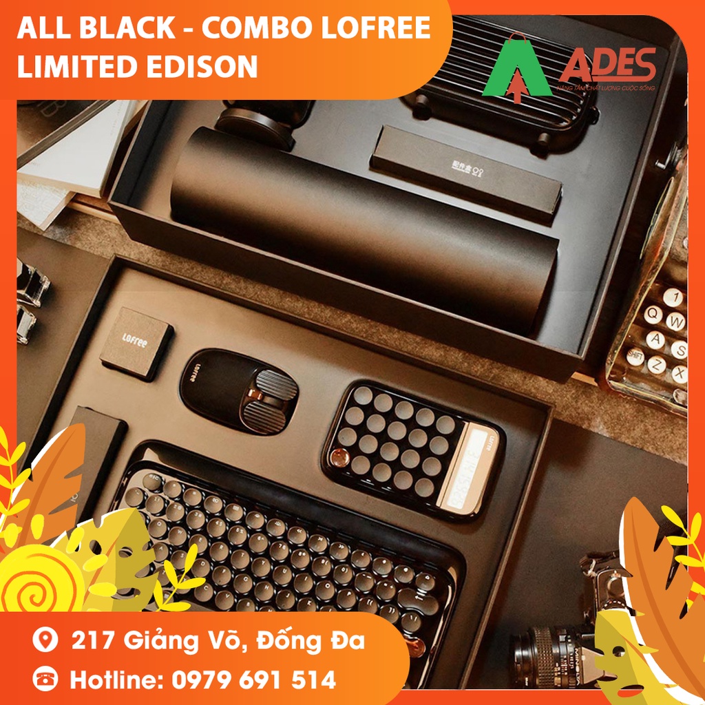 Bộ Sản Phẩm Lofree All Black - Combo Lofree Limited Edison - NEW 2021 - Bảo hành Chính hãng 12 Tháng - FULL