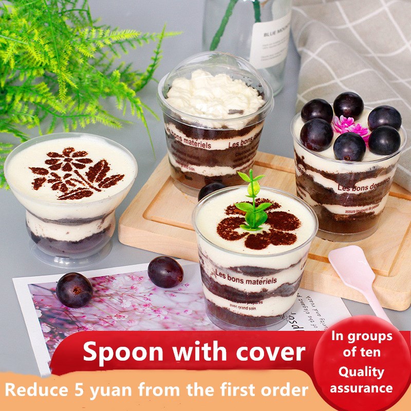 Cốc Gỗ Làm Kem / Bánh Tiện Lợi